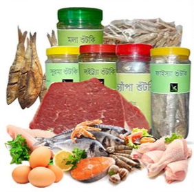 Fish, Meat, Eggs, Dried Fis